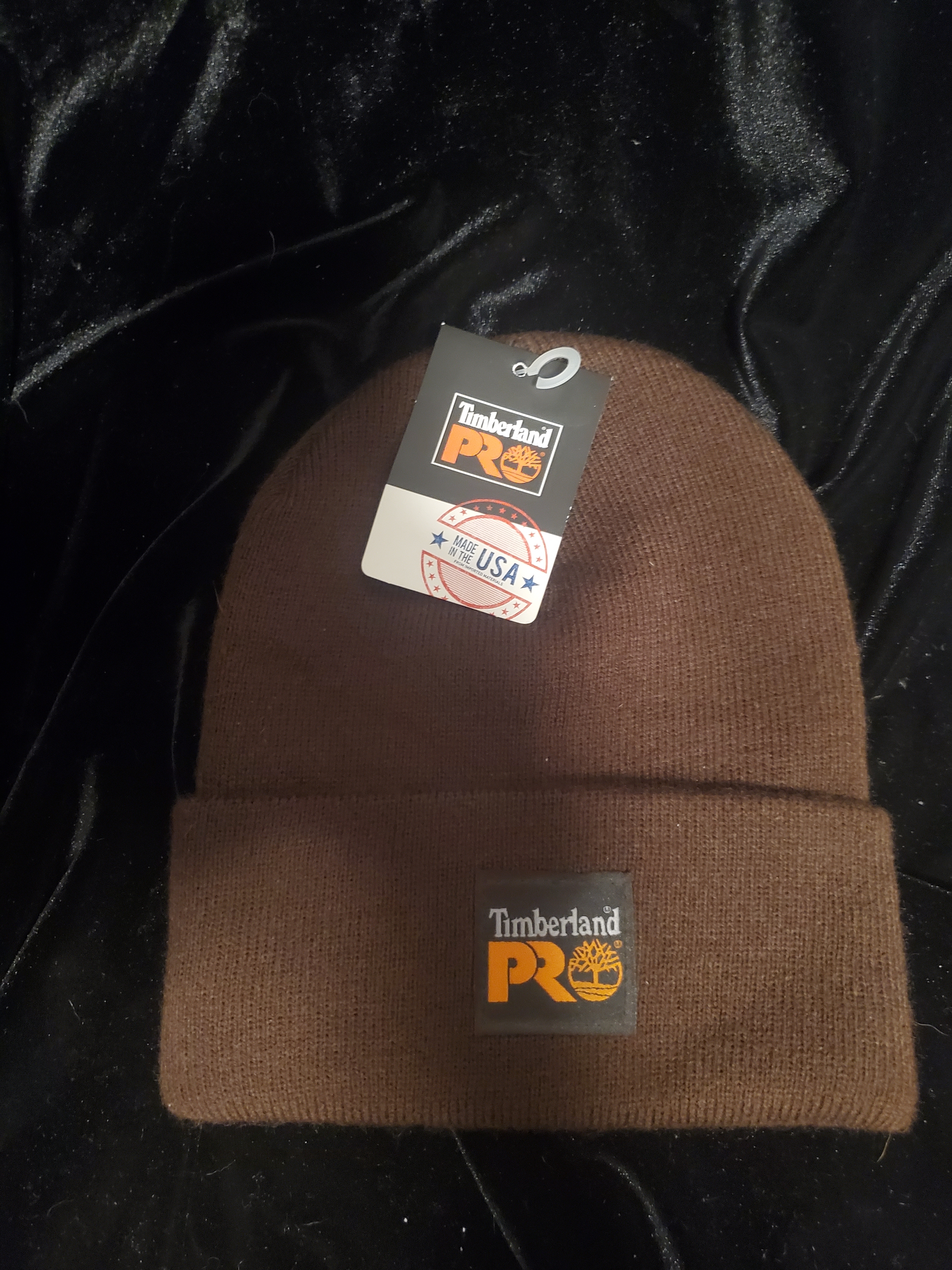 Timberland Pro Brown Folded Cuff Knit Beanie